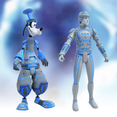 キングダム ハーツII アクションフィギュア グーフィー(スペース・パラノイド版)&トロン