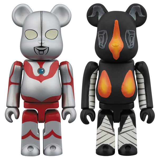 ベアブリック ウルトラマン&ゼットン　100% ベアブリック ウルトラマン＆ゼットン 2 PACK[メディコム・トイ]《在庫