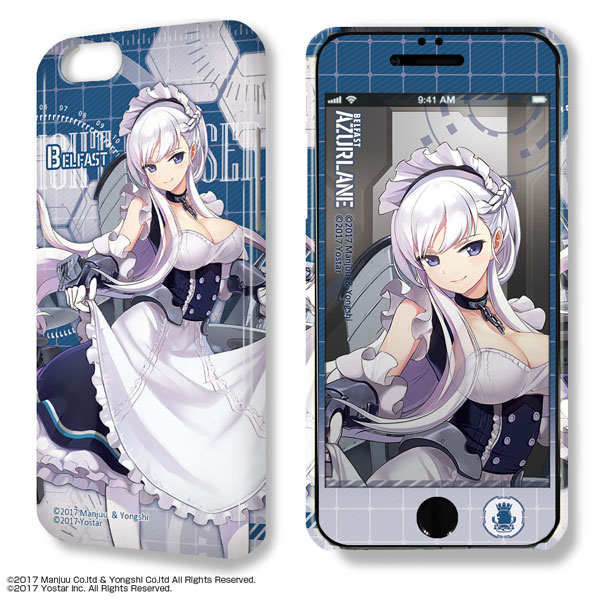 デザジャケット アズールレーン iPhone 6 Plus/6s Plusケース＆保護シート Ver.2 デザイン01(ベルファスト)[ライセンスエージェント]《在庫切れ》
