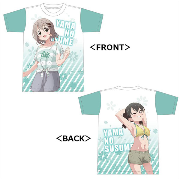 ヤマノススメ おもいでプレゼント フルグラフィックTシャツ[アズ