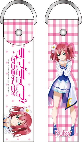 ラブライブサンシャイン 黒崎ルビィラバーストラップ 赤目先生デザイン ラブライブ！サンシャイン！！ デカストラップ 黒澤ルビィ 未来
