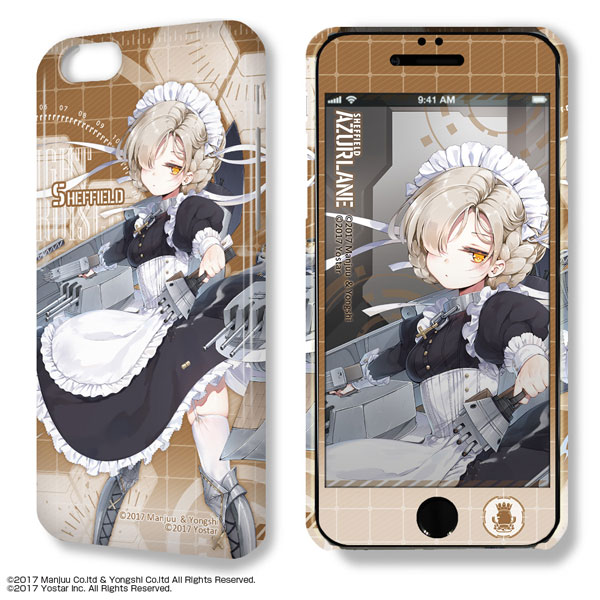 デザジャケット アズールレーン iPhone 6/6sケース＆保護シート Ver.3 デザイン06(シェフィールド)[ライセンスエージェント]《在庫切れ》