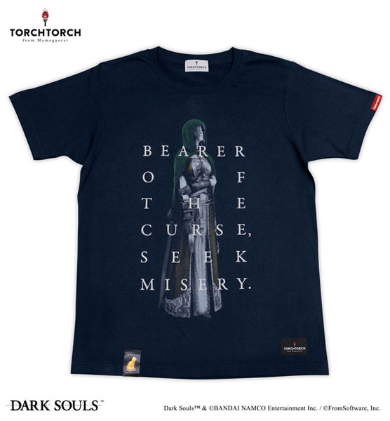 ダークソウル × TORCH TORCH/ 緑衣の巡礼のTシャツ： ネイビー Mサイズ（再販）[TORCH TORCH]《在庫切れ》