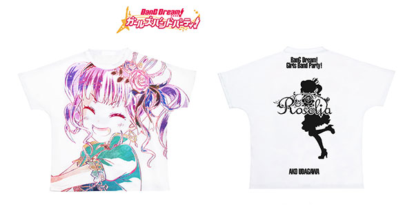 バンドリ！ ガールズバンドパーティ！ Ani-Art フルグラフィックTシャツ 宇田川あこ (Roselia)/ L[アルマビアンカ]《在庫切れ》