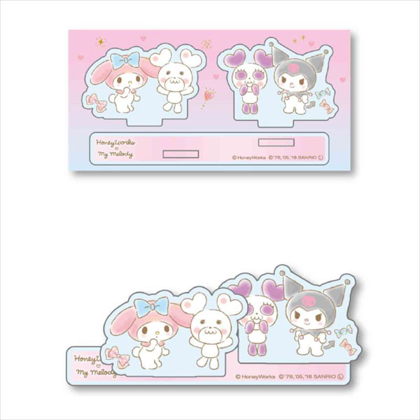 アクリルフィギュア HoneyWorks × My Melody クマパン × マイメロディ・クロミ[ベルハウス]《在庫切れ》