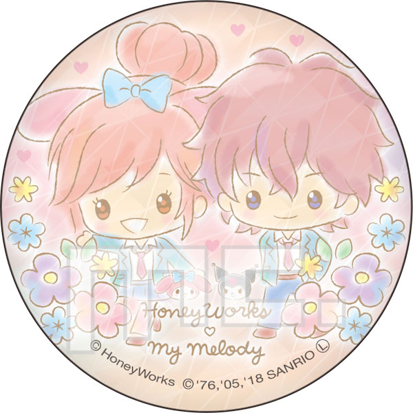 HoneyWorks × My Melody BIG缶バッジ 夏樹＆優[マリモクラフト]【送料無料】《在庫切れ》
