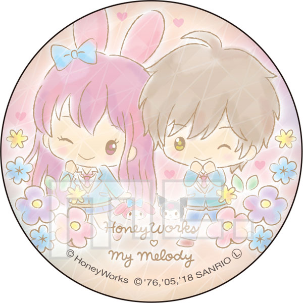 HoneyWorks × My Melody BIG缶バッジ あかり＆蒼太[マリモクラフト]《在庫切れ》