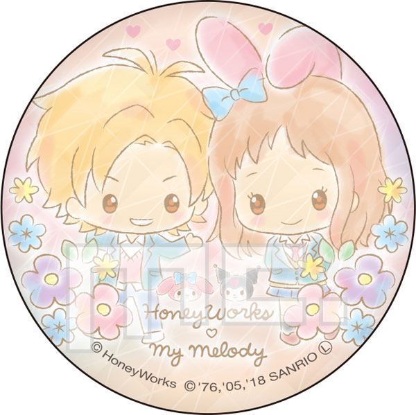 HoneyWorks × My Melody BIG缶バッジ 美桜＆春輝[マリモクラフト]《在庫切れ》