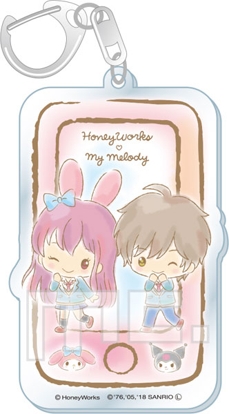 HoneyWorks × My Melody スマホキーホルダー あかり＆蒼太[マリモクラフト]《在庫切れ》