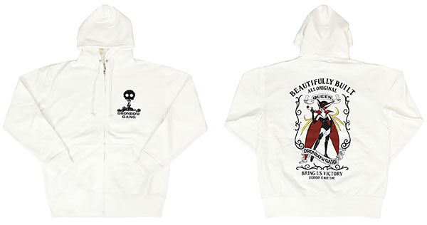 タイムボカンシリーズ ヤッターマン ドロンジョ パーカー WHT Lサイズ[リペアー]《在庫切れ》