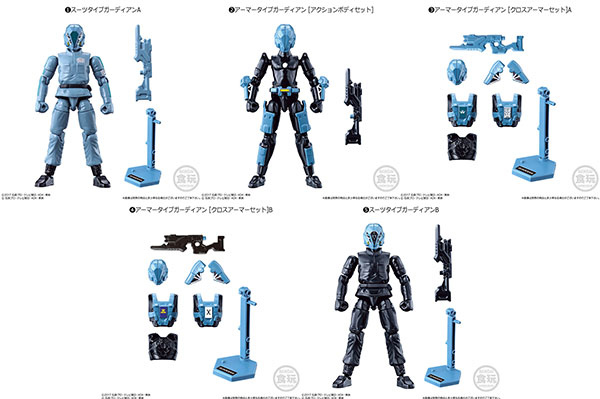 【中古】(本体A-/箱B)創動 仮面ライダービルド アクションガーディアンズ 全5種セット[バンダイ]《発売済・在庫品》