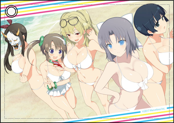 閃乱カグラ PEACH BEACH SPLASH 合皮パスケース 死塾月閃女学館[コンテンツシード]《在庫切れ》