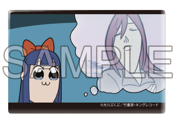 ポプテピピック スクエア缶バッジ G[エフドットハート]《在庫切れ》