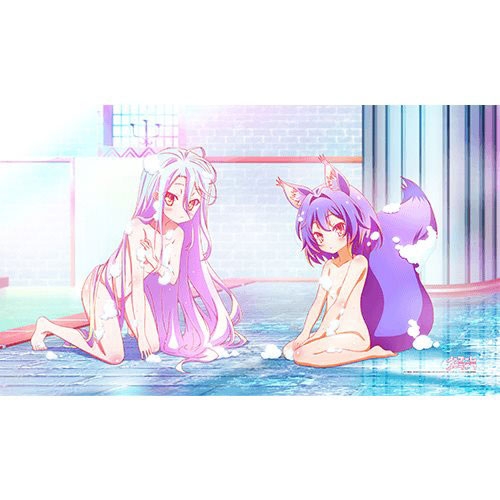 ノーゲーム・ノーライフ カーテン魂 特典 白 お風呂 缶バッジ ノー