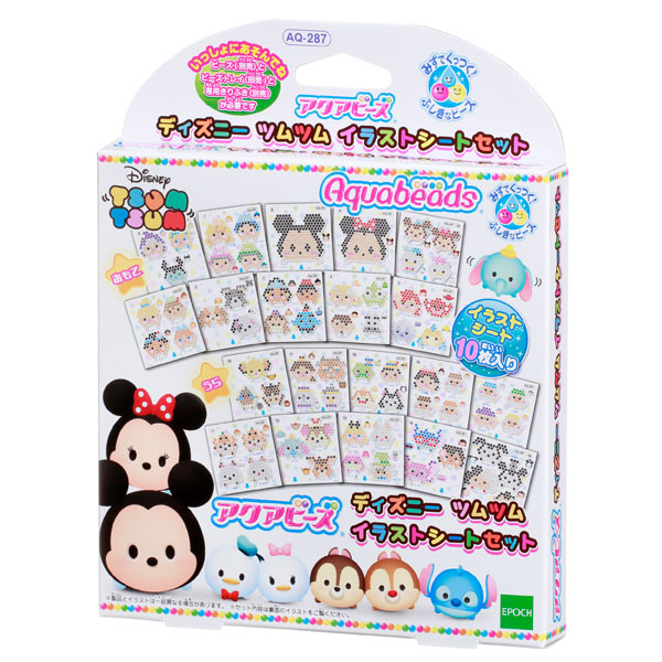 AQ-287 アクアビーズ ディズニーツムツム イラストシートセット[エポック]《在庫切れ》