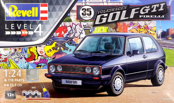 1/24 VW ゴルフ 1 Gti ピレリ(35周年セット) プラモデル[ドイツレベル