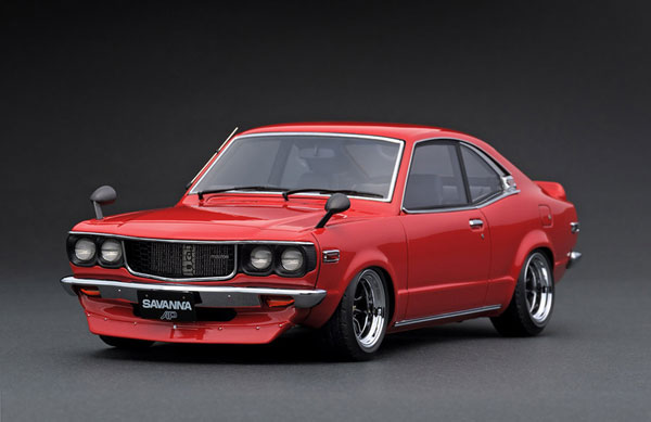 イグニッションモデル　1/43 サバンナ S124A レッド　0637 1/18 マツダ サバンナ (S124A) Red[イグニッションモデル]【送料無料