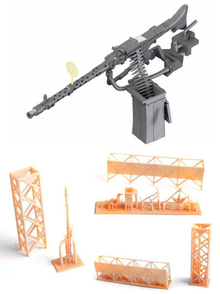1/35 MG34機関銃 キューポラマウント 対空機銃架セット[KAモデルズ