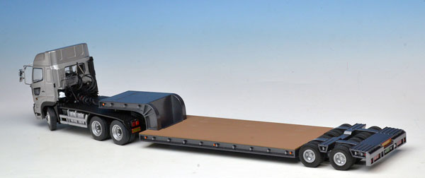 1/50 16輪 中低床重量物運搬用トレーラ (ライトガンメタリック)[ケン