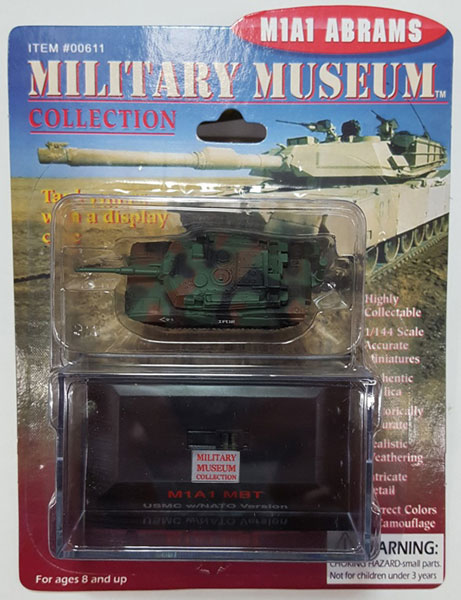 ミリタリーミュージアムコレクション 1/144 アメリカ海兵隊 M1A1エイブラムス NATO仕様 完成品[ペガサスホビー]《在庫切れ》