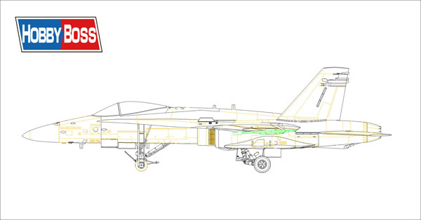 1/48 エアクラフト オーストラリア空軍 F/A-18C ホーネット プラモデル[ホビーボス]《在庫切れ》