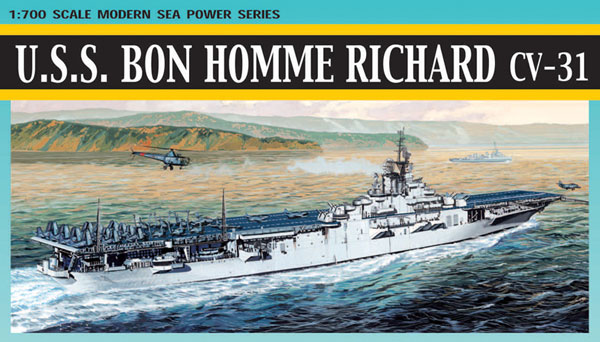 1/700 アメリカ海軍 航空母艦 U.S.Sボノム・リシャールCV-31 朝鮮戦争 プラモデル（再販）[ドラゴンモデル]《在庫切れ》