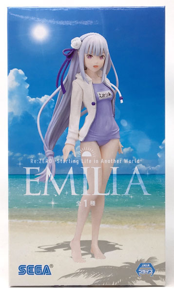 【中古】Re：ゼロから始める異世界生活 プレミアムフィギュア エミリア -夏の日のE・M・T(プライズ)[セガ]