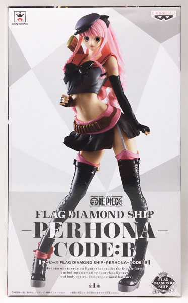 【中古】ワンピース FLAG DIAMOND SHIP-PERHONA-CODE：B ペローナ(プライズ)[バンプレスト]