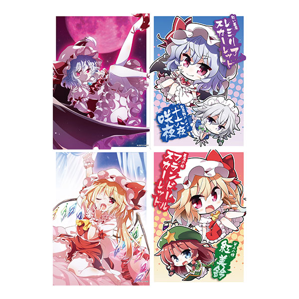 東方project キャラクタークリアファイル 7 レミリア フランドール Illust 茜屋 イザナギ 送料無料 在庫切れ