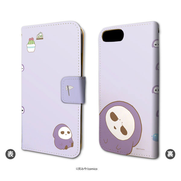 手帳型スマホケース(iPhone6/6s/7/8兼用)「死神さんは余命半年」01/山田さんデザインamiami.jpあみあみオンライン本店