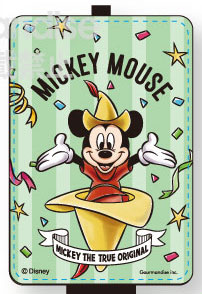 昭和レトロ ❤︎ミッキーマウス❤︎ カーカセットフォルダー 未使用・未開封 レア ミッキーマウス90周年デザイン ICカードケース グリーン (DN-572GR
