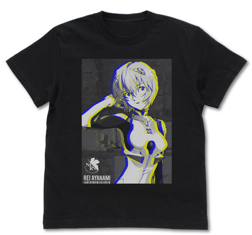 EVANGELION 綾波レイ グラフィックTシャツ/BLACK-S[コスパ]