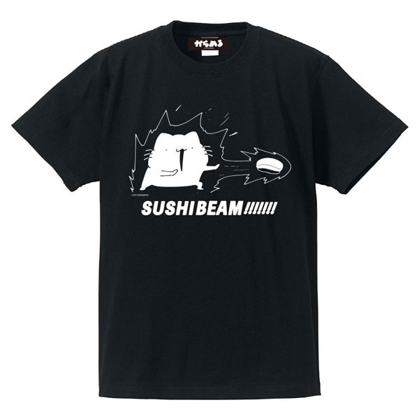 からめる Tシャツ SUSHI BEAM(ブラック)M[マズル]《在庫切れ》