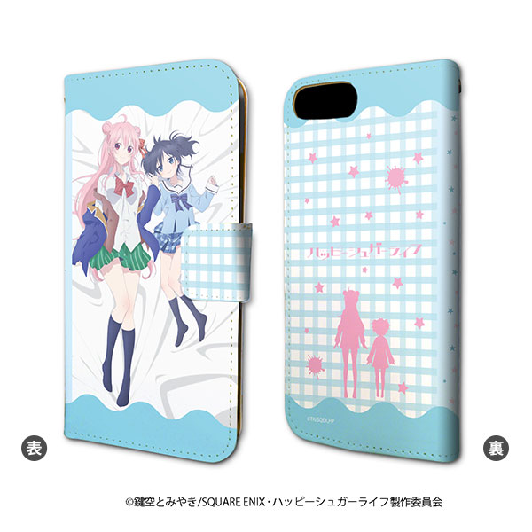 手帳型スマホケース(iPhone6/6s/7/8兼用)「ハッピーシュガーライフ」01