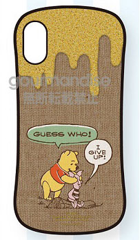 ディズニーキャラクター iPhone Xs/X 対応 ハイブリッドガラスケース くまのプーさん (DN-579D)[グルマンディーズ]《在庫切れ》