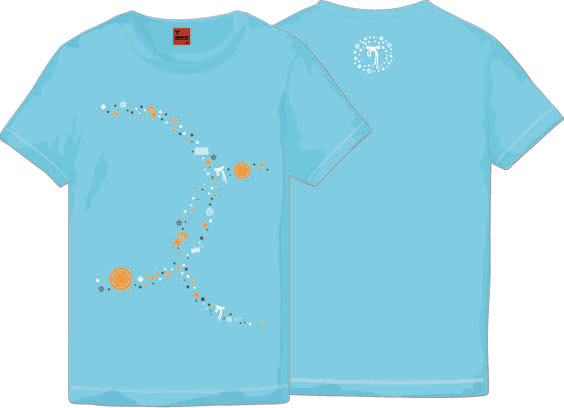 刀剣乱舞-ONLINE-×MARS16 浦島虎徹Tシャツ アクアブルー レディースLサイズ 刀剣乱舞-ONLINE- Tシャツ 浦島虎徹 アクアブルー M(レディース