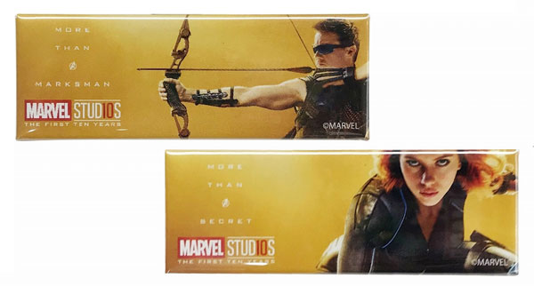 マーベルスタジオ 10th アニバーサリー/ スクエア缶バッジセット F