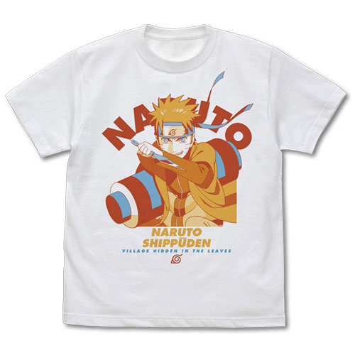 NARUTO-ナルト- 疾風伝 うずまきナルト Tシャツ/WHITE-S[コスパ]