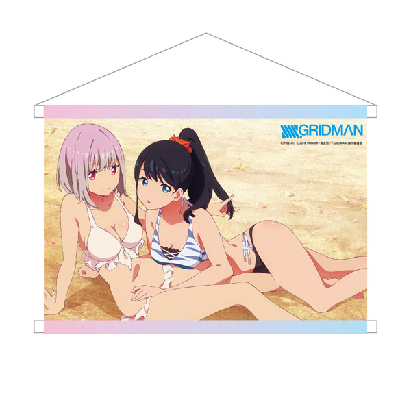 【在庫処分大特価!!】 SSSS.GRIDMAN 宝多六花＆新条アカネ(水着 B2タペストリー ポスター