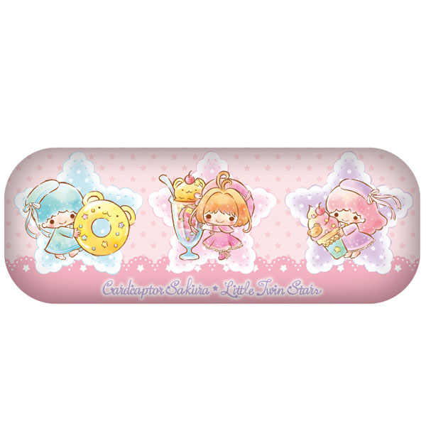 カードキャプターさくら×リトルツインスターズ めがねケース ピンク[ツインクル]《在庫切れ》