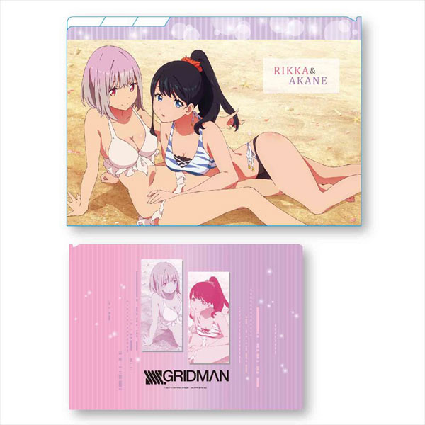 クリアファイル3ポケット SSSS.GRIDMAN 六花＆アカネ[ベルハウス