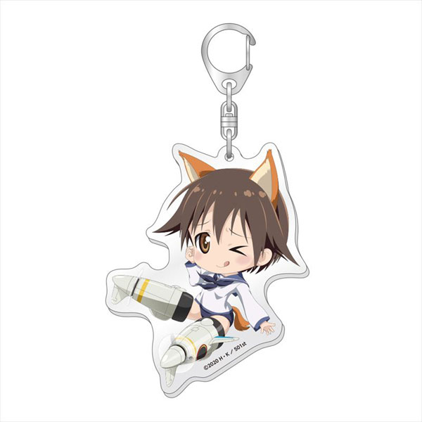 第501統合戦闘航空団 ストライクウィッチーズ ROAD to BERLIN てへぺろBIGアクリルキーホルダー 芳佳ver.[キャラバン]《在庫切れ》