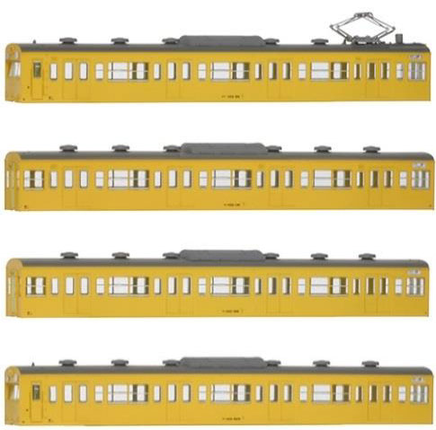 18014 国鉄(JR)103系〈低運・非ユニット窓・冷改車・カナリア〉 基本4両編成ボディキットB[グリーンマックス]