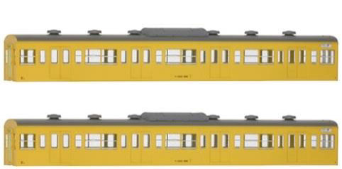 18016 国鉄(JR)103系〈低運・非ユニット窓・冷改車・カナリア〉 増結用サハ2両ボディキット[グリーンマックス]