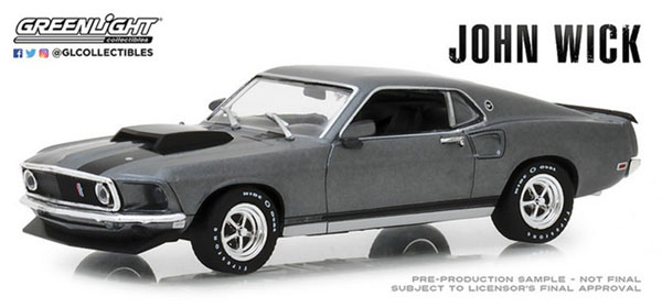 1/43 John Wick (2014) - 1969 Ford Mustang BOSS 429[グリーンライト