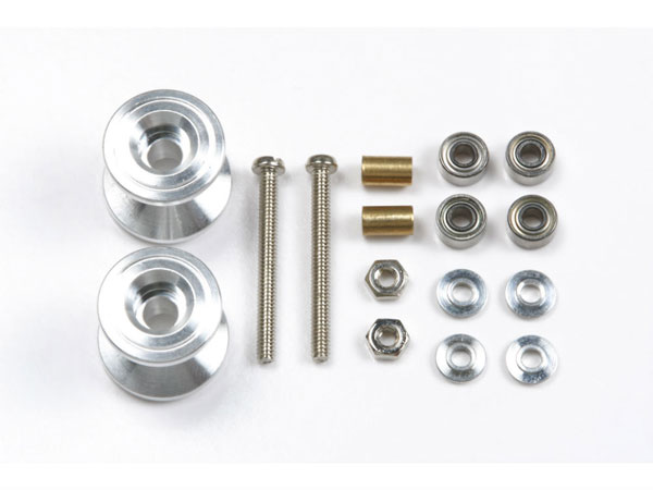 ミニ四駆グレードアップパーツ No.398 2段アルミローラーセット(13-12mm)（再販）[タミヤ]《在庫切れ》