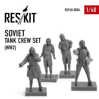 1/48 WW.II ソ連軍 戦車兵セット(4体)[RES/KIT]《在庫切れ》