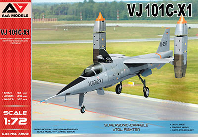 1/72 独・VJ101C-X1超音速垂直離着陸試作戦闘機(A＆Amodelブランド 