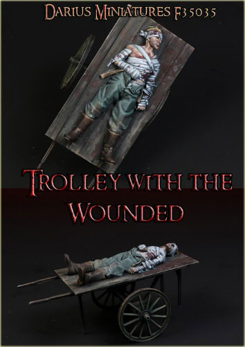 1/35 WWI 独 ドイツ皇帝陸軍 手押し車に乗った負傷兵[ダリウス