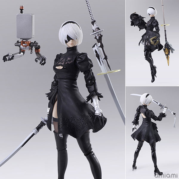 ニーアオートマタ 2B 可動 シームレスフィギュアタイプホットトイズ 